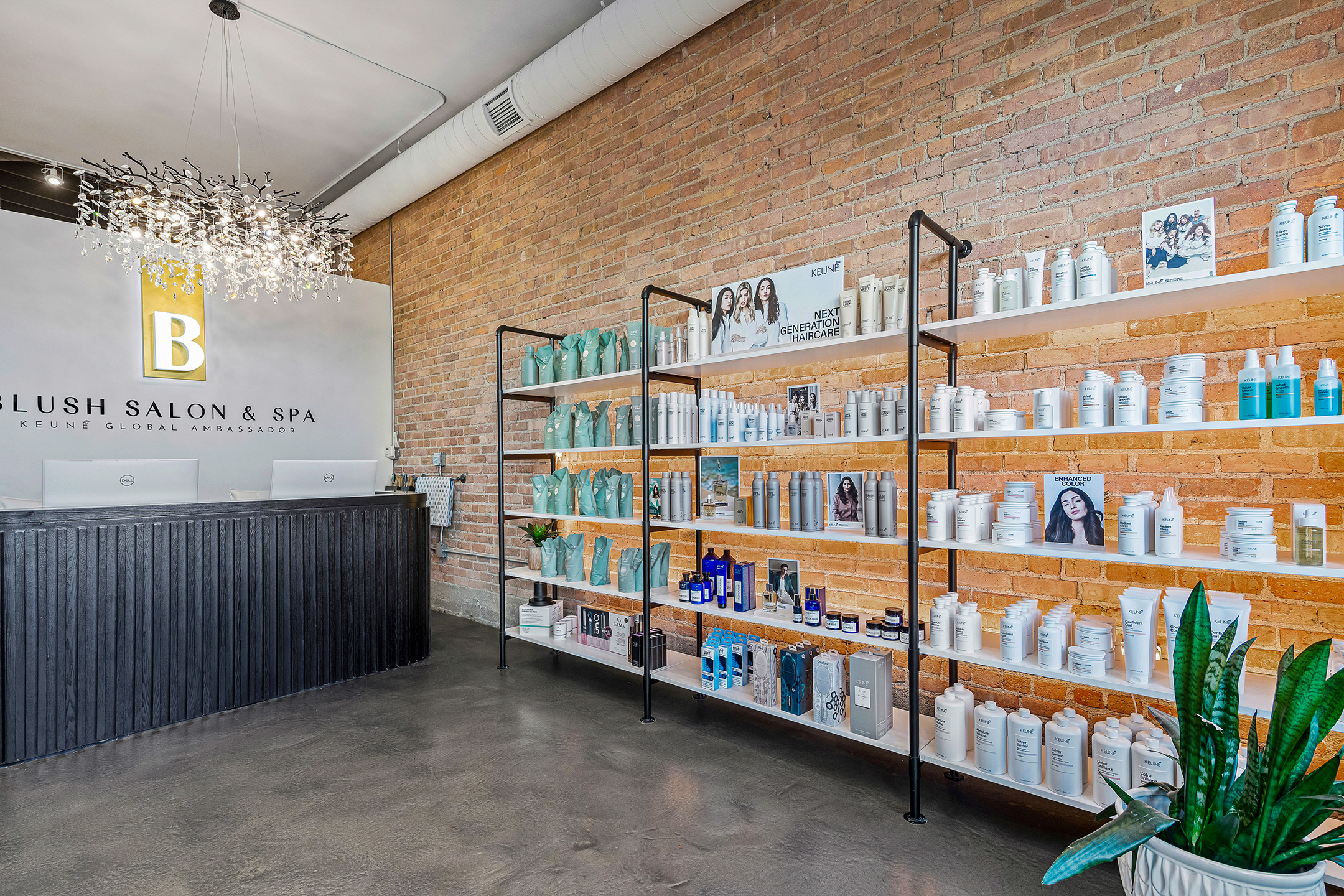 Products carried at Blush Salon and Spa
